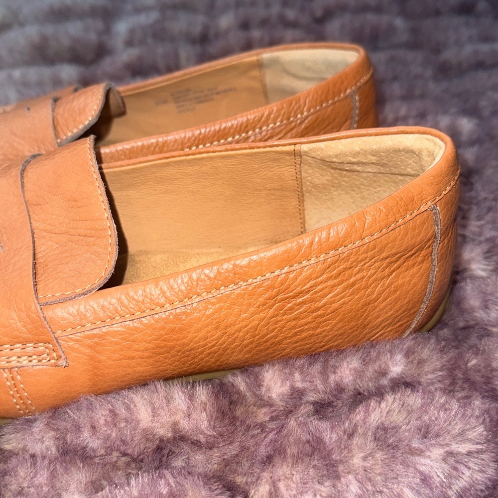 Women’s Sofft brown soft pebbled leather slip on Moccasins, loafers shoes,sz 9.5 - Picture 5 of 14